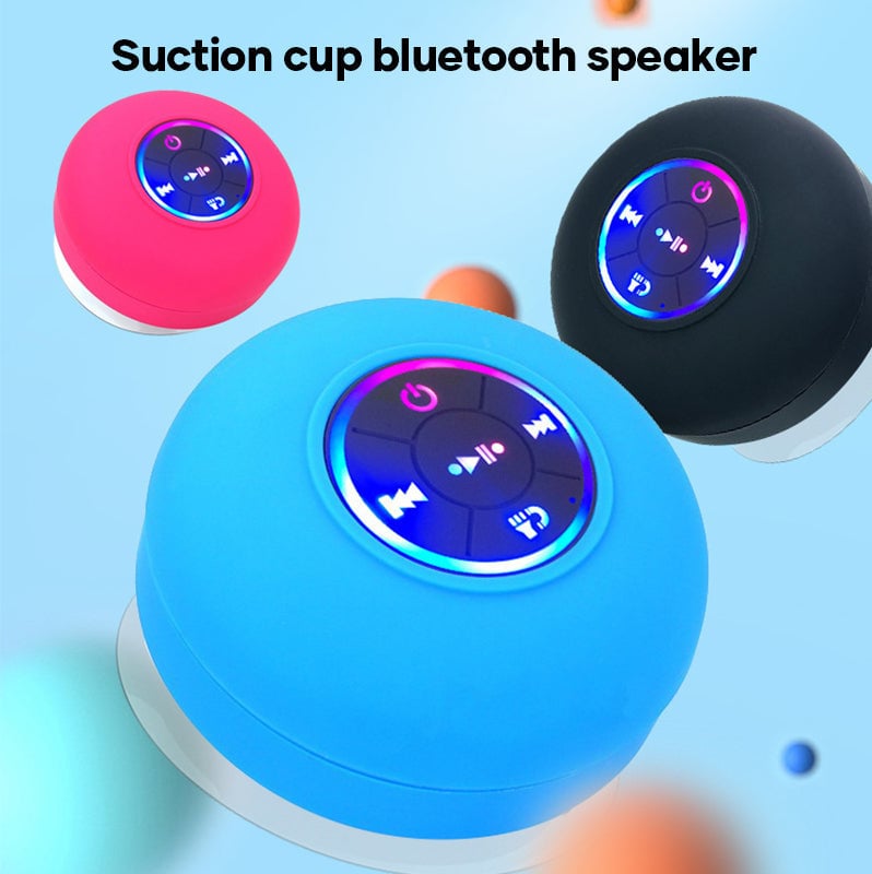 Wasserdichter Bluetooth-Duschlautsprecher mit LED-Licht