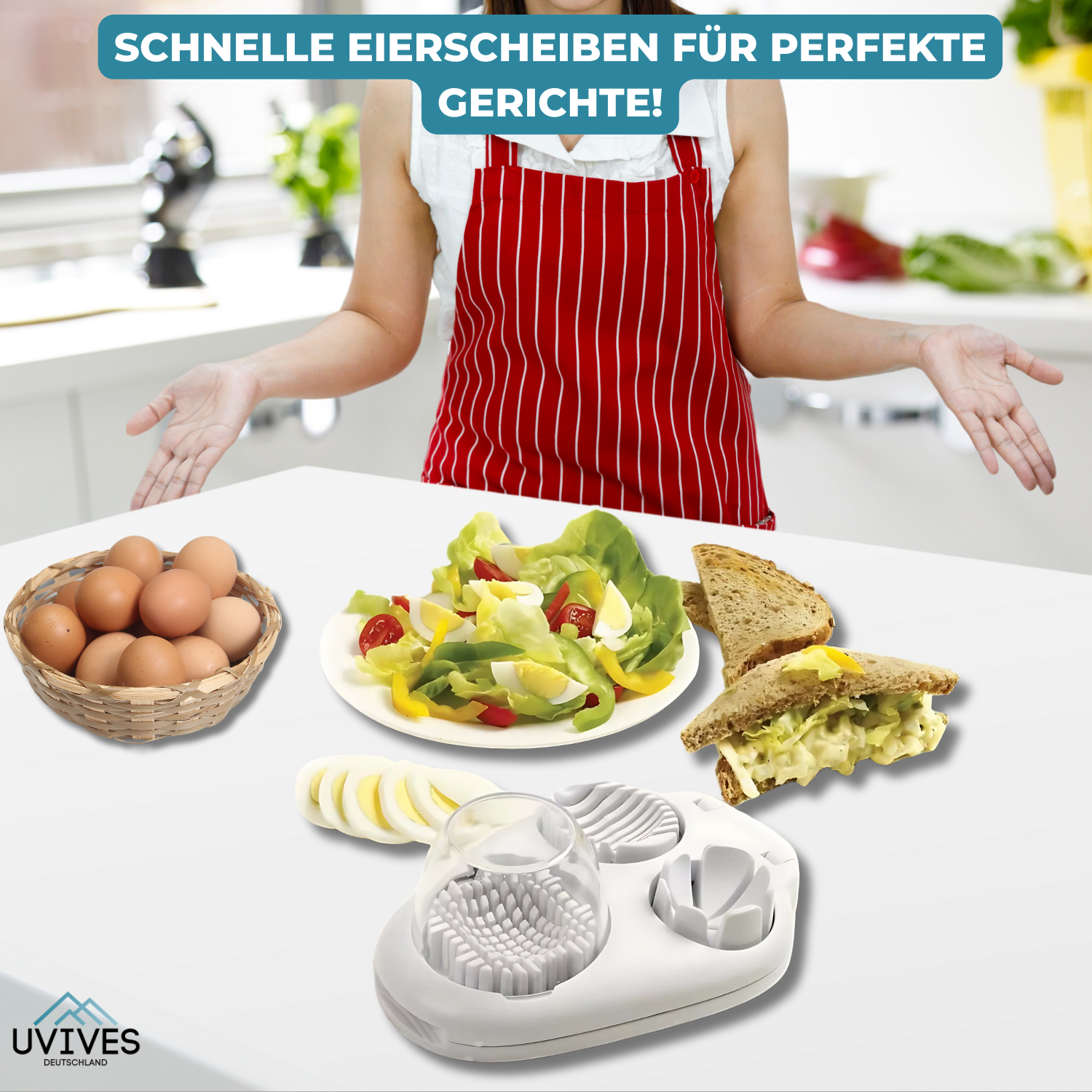EggChop™ - Multifunktionaler 3-in-1-Eierschneider