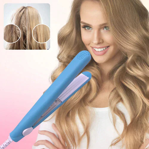 2 in 1 Keramik Mini Lockenstab und Glätteisen