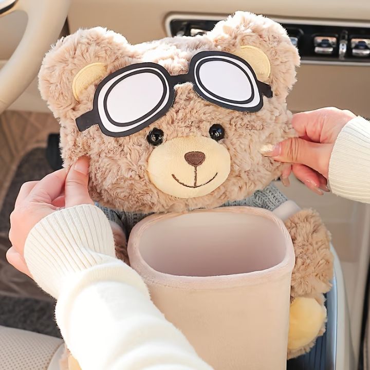 Plüsch-Taschentuchspender für Auto – Weicher Auto-Organizer