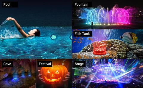 GlowLuxe – Unterwasserlicht mit Farbwechsel