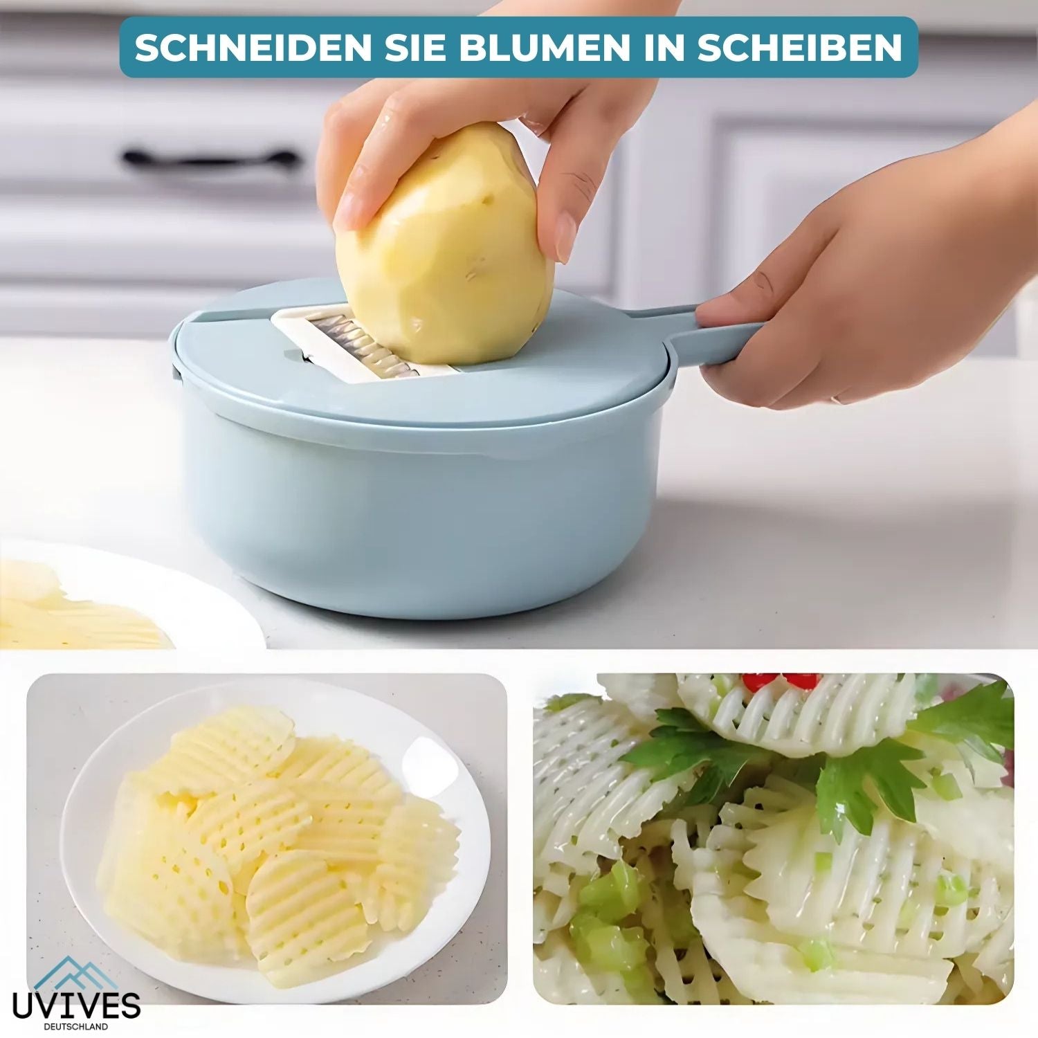 GrateCut™ - Multifunktionaler Gemüseschneider