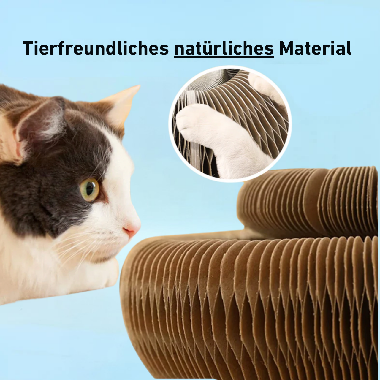 PouncePlay™ - Kratzspielzeug mit Glöckchenball