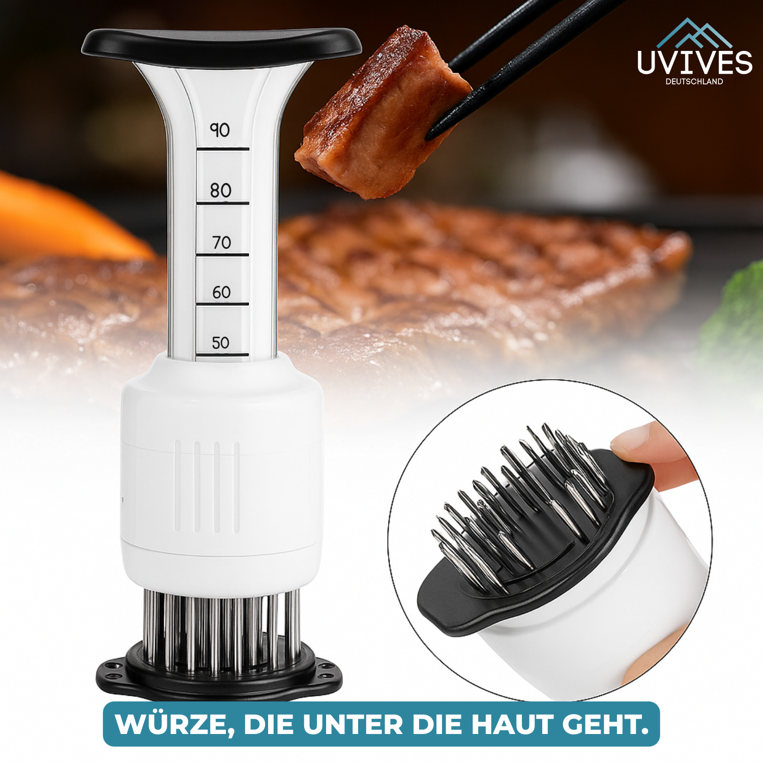 InjectaTender™ - 2 in 1 Zartmacher und Sauceninjektor