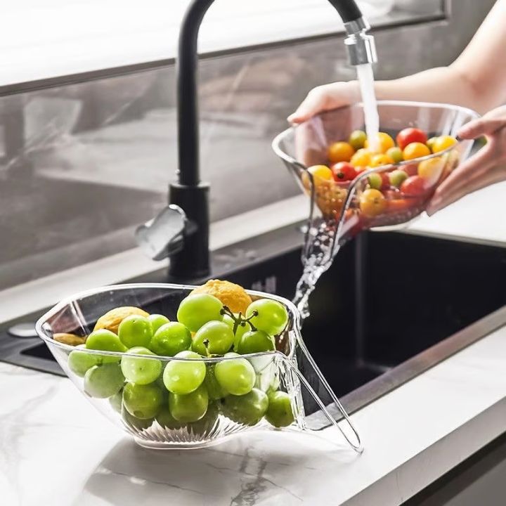 Multifunktionaler Abtropfkorb – Für Waschen, Sieben & Servieren