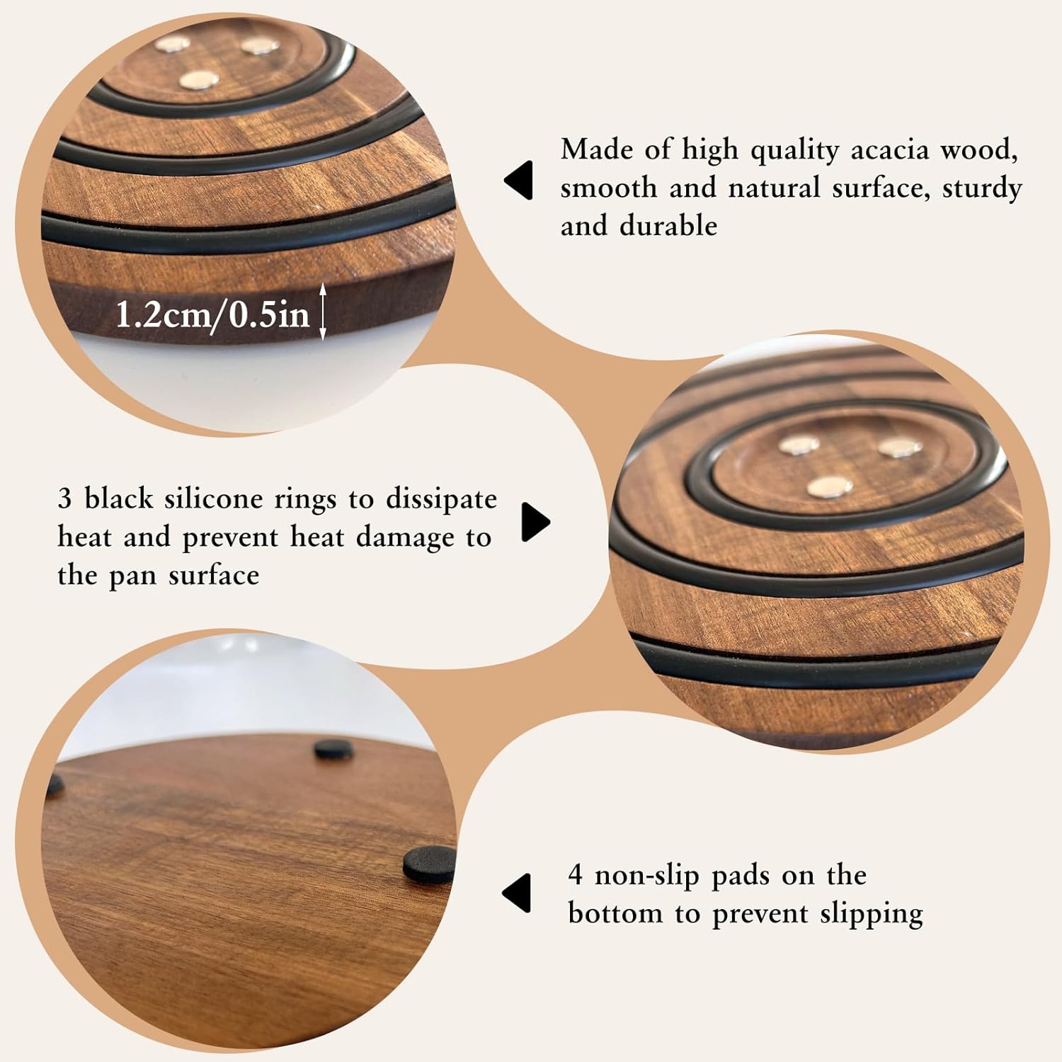 MagniWood™ - Magnetische Untersetzer aus Holz