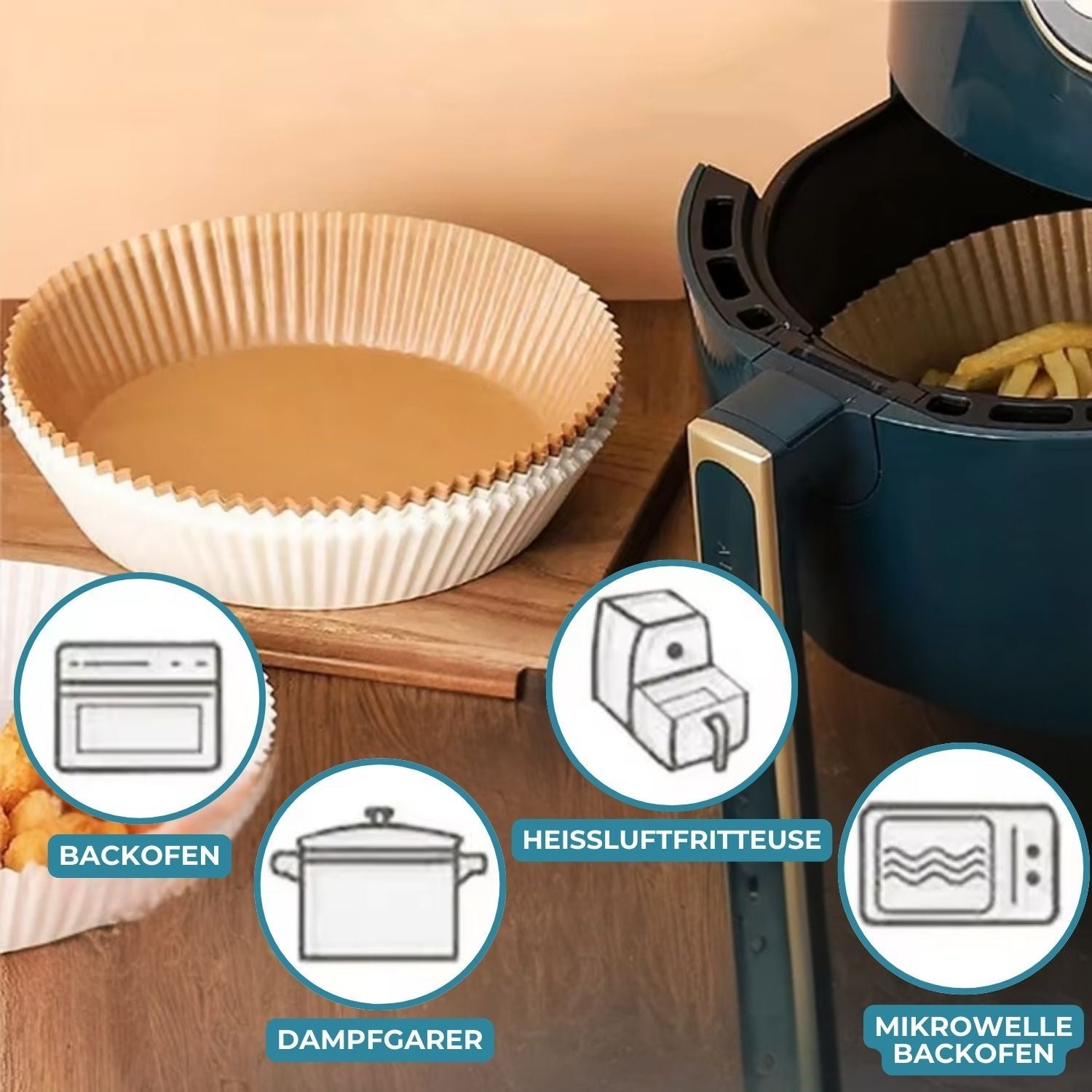 25+25 GRATIS | CleanFry™ - AirFryer-Bleche