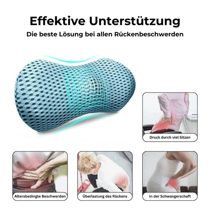 Orthopädisches Lendenkissen – Premium Memory-Schaum Stützkissen