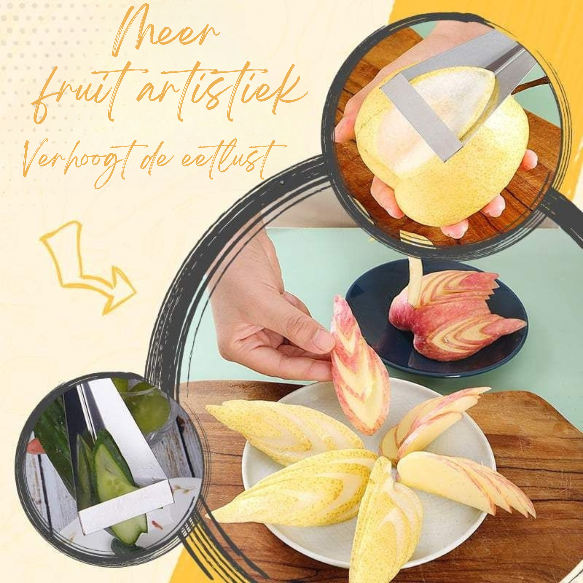 1+1 GRATIS | TriSlicer - Dreieckiger Obstschneider