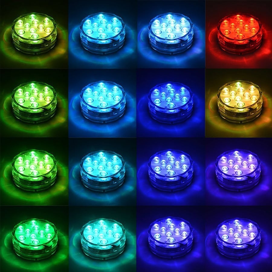 1+1 GRATIS | Unterwasser-LED-Poollichter – Wasserdicht & Fernbedienung