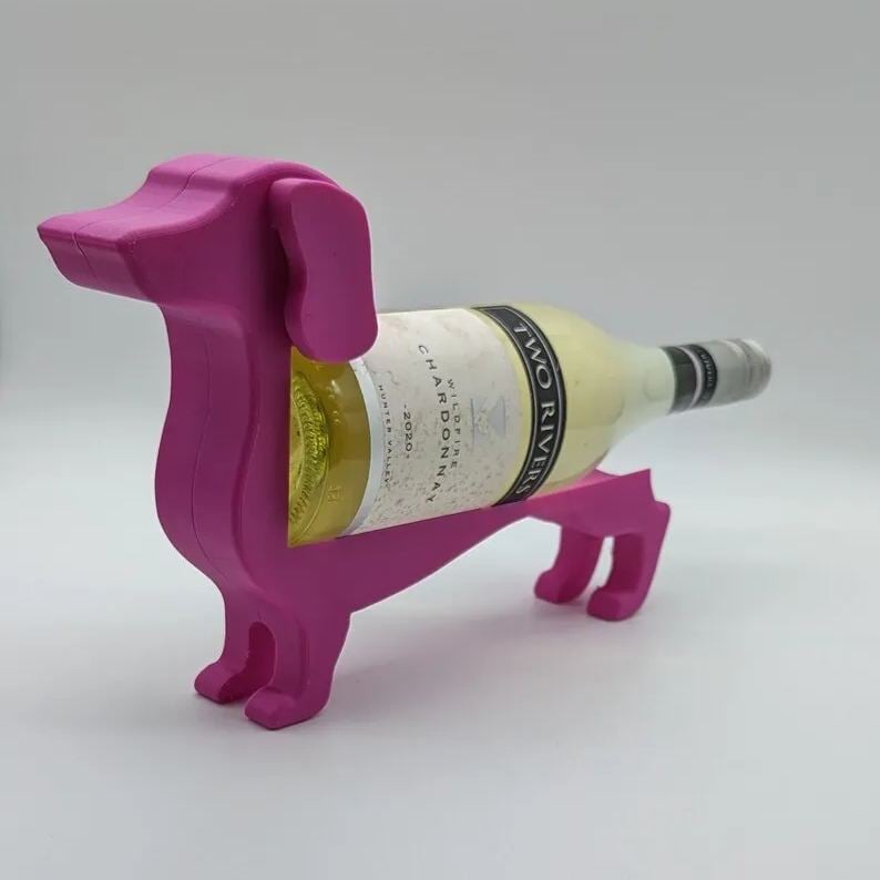 Einzigartiger Dachshund-Weinflaschenhalter – Ideal für Weinliebhaber