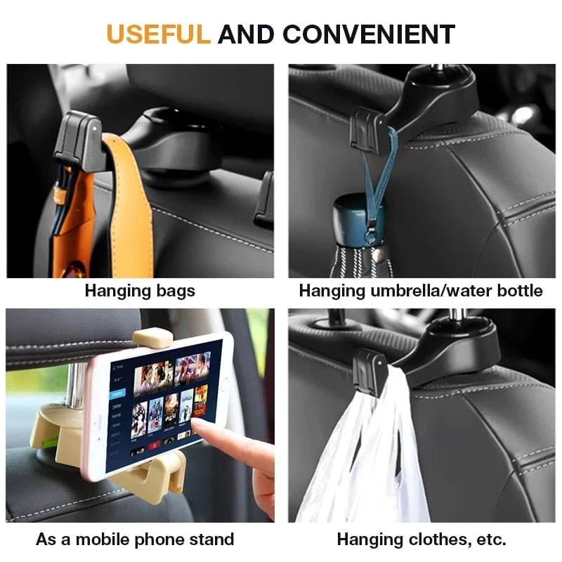 1+1 GRATIS | DriveMate™ Duo Haken — Bezwinge Unordnung im Auto und Halte Dein Telefon Perfekt Positioniert