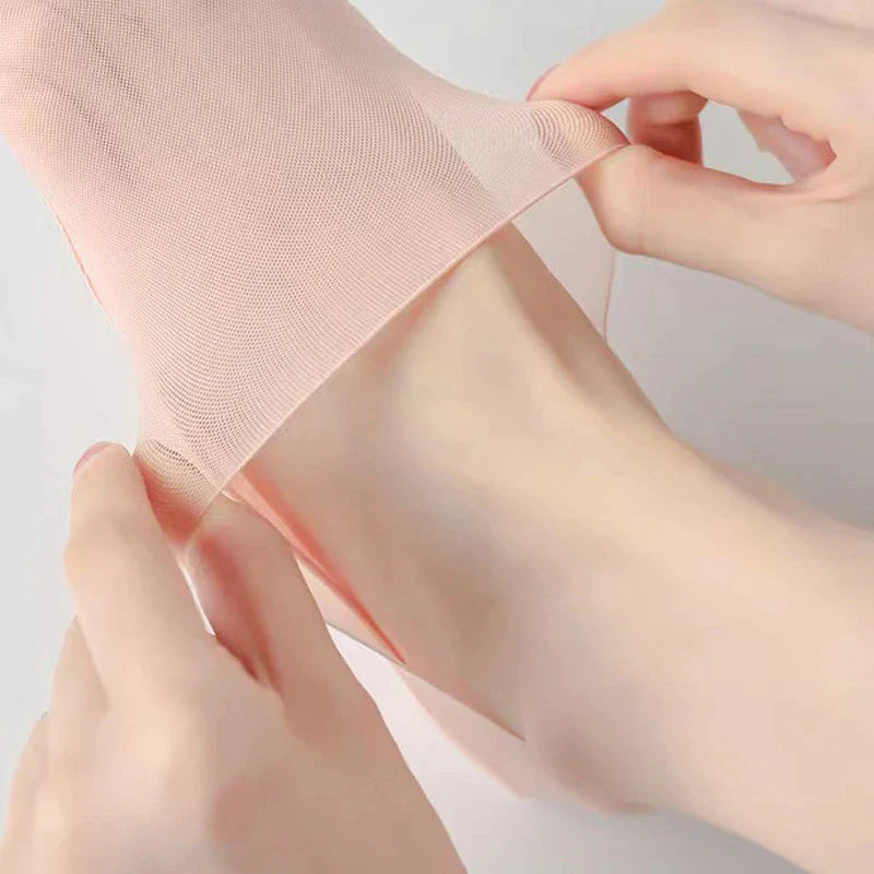 Aliosha™ - Eis-Seide Atmungsaktive, unsichtbare Socken (Paar mit 5 Stück)