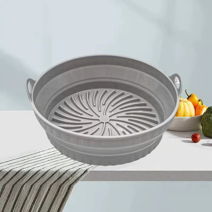 Silikon-Grillpfanne für Heißluftfritteusen – Gesund & leicht reinigen
