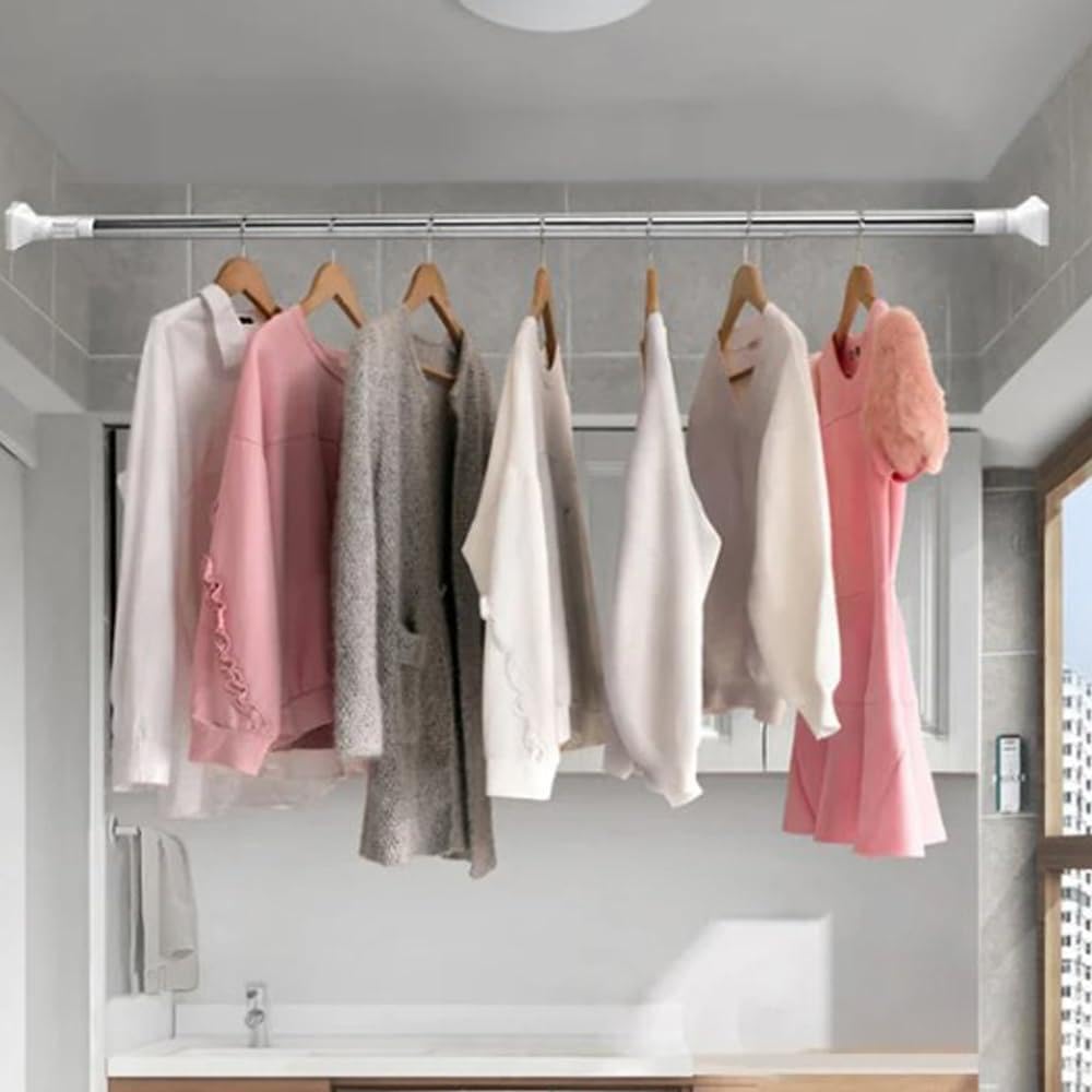 Bohrfrei Verstellbare Stange | Werkzeugfreie Montage | Vielseitig & Stabil | 50% Rabatt