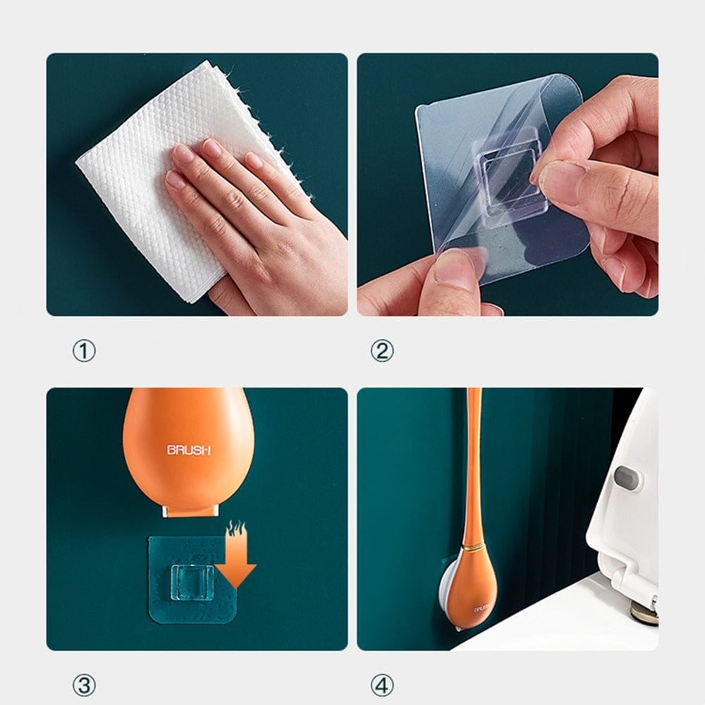 1+1 GRATIS | Flexibler Silikon-Toilettenbürste – Hygienisch & Geruchsfrei