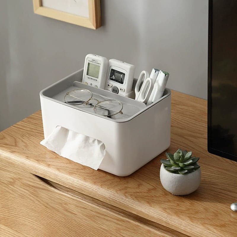Haltbare Multifunktionale Taschentuchbox mit Aufbewahrungsfächern