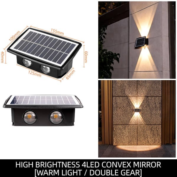 SunGlow™ - Solarbetriebene Wandleuchte