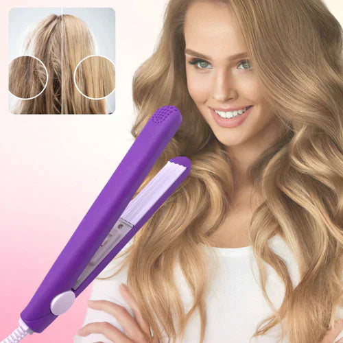 2 in 1 Keramik Mini Lockenstab und Glätteisen