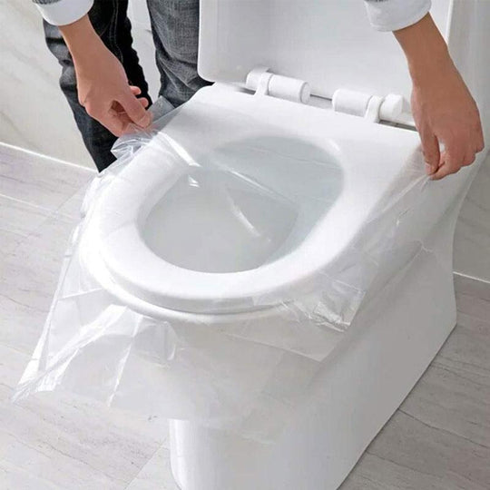 Einweg-Toilettensitzabdeckung™ - Bleiben Sie keimfrei mit Einweg-Toilettensitzauflagen (50 Stücke)