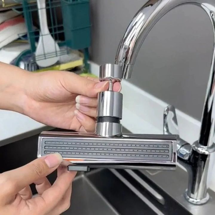 Flexibler Wasserfall-Küchenhahn mit Mehrfach-Sprühmodi