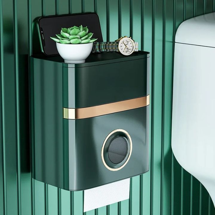 Platzsparender, wandmontierter Badezimmer-Organizer