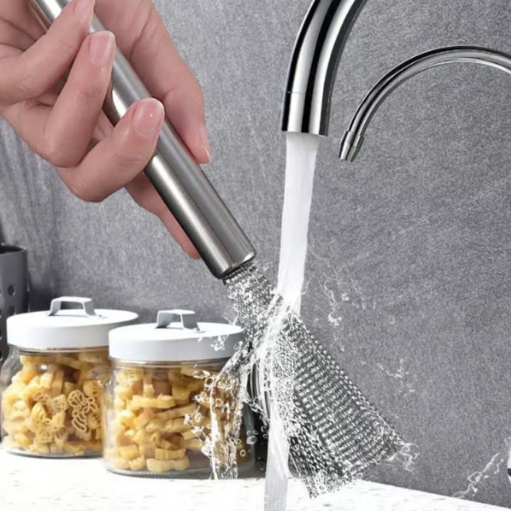 1+1 Gratis | Reinigungsbürste aus Edelstahl mit langem Griff