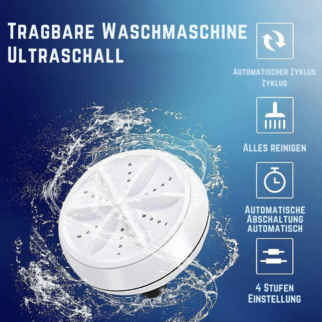 TurboWave - Tragbare Mini-Waschmaschine für schnelle und effiziente Wäsche