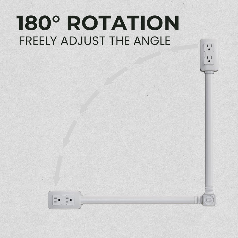 Flexibler Steckadapter mit Drehgelenk – Praktisch für schwer zugängliche Steckdosen