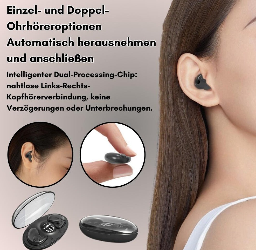 SnoozePods™ - Unsichtbare Schlaf-Kopfhörer für die beste Nachtruhe!