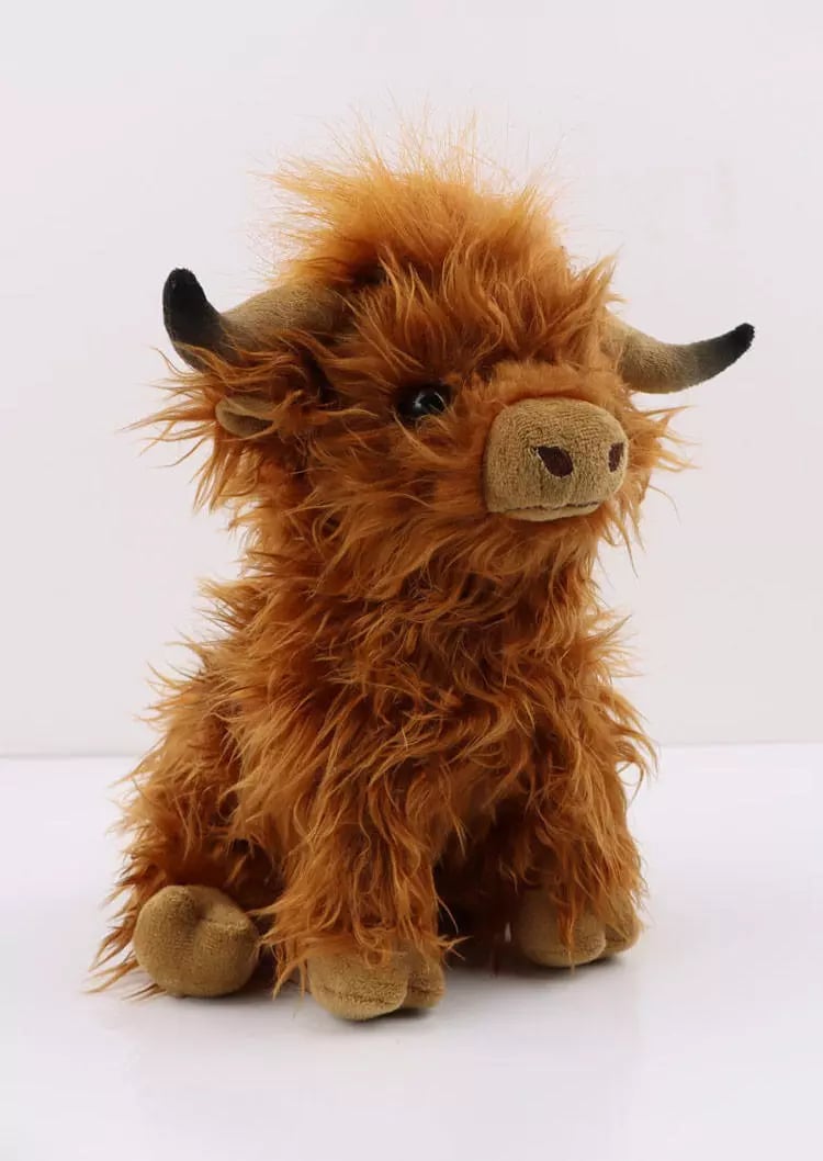 Ökologischer Scottish Highland Cow Plüsch – Ihr weicher, treuer Begleiter