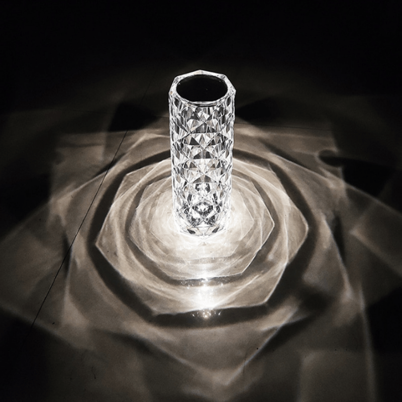 16 Farben Rosenstrahlen™ - Kristall Diamant Tischlampe