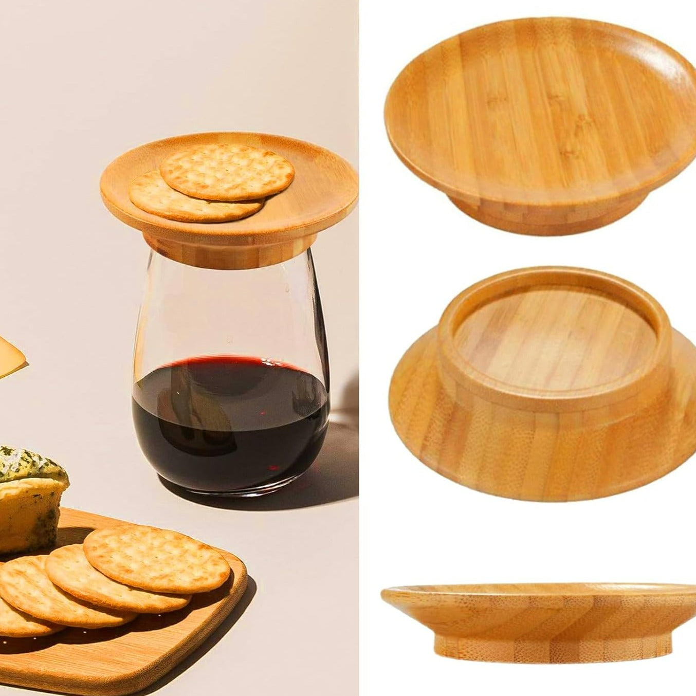 1+1 GRATIS | WineTop - Weinglas Charcuterie Topper [Letzter Tag Rabatt]