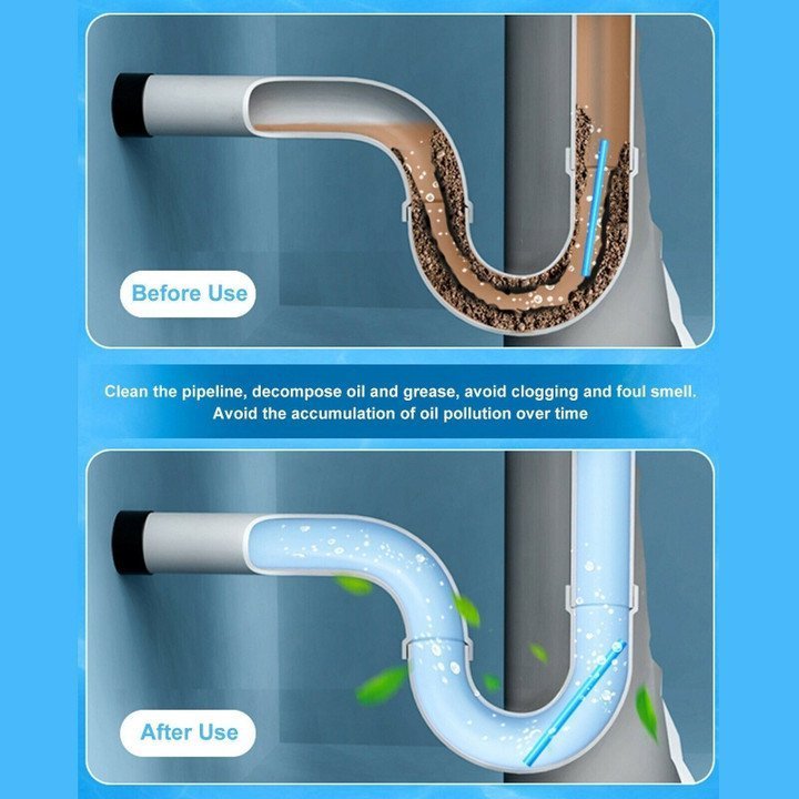 1+1 GRATIS | 12/set Pipe Cleaning Sticks™ Erfrischen Sie Ihr Zuhause durch schnelle Beseitigung von Abflussgerüchen