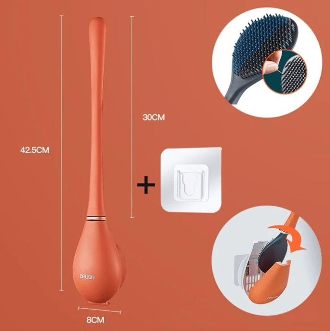1+1 GRATIS | Flexibler Silikon-Toilettenbürste – Hygienisch & Geruchsfrei
