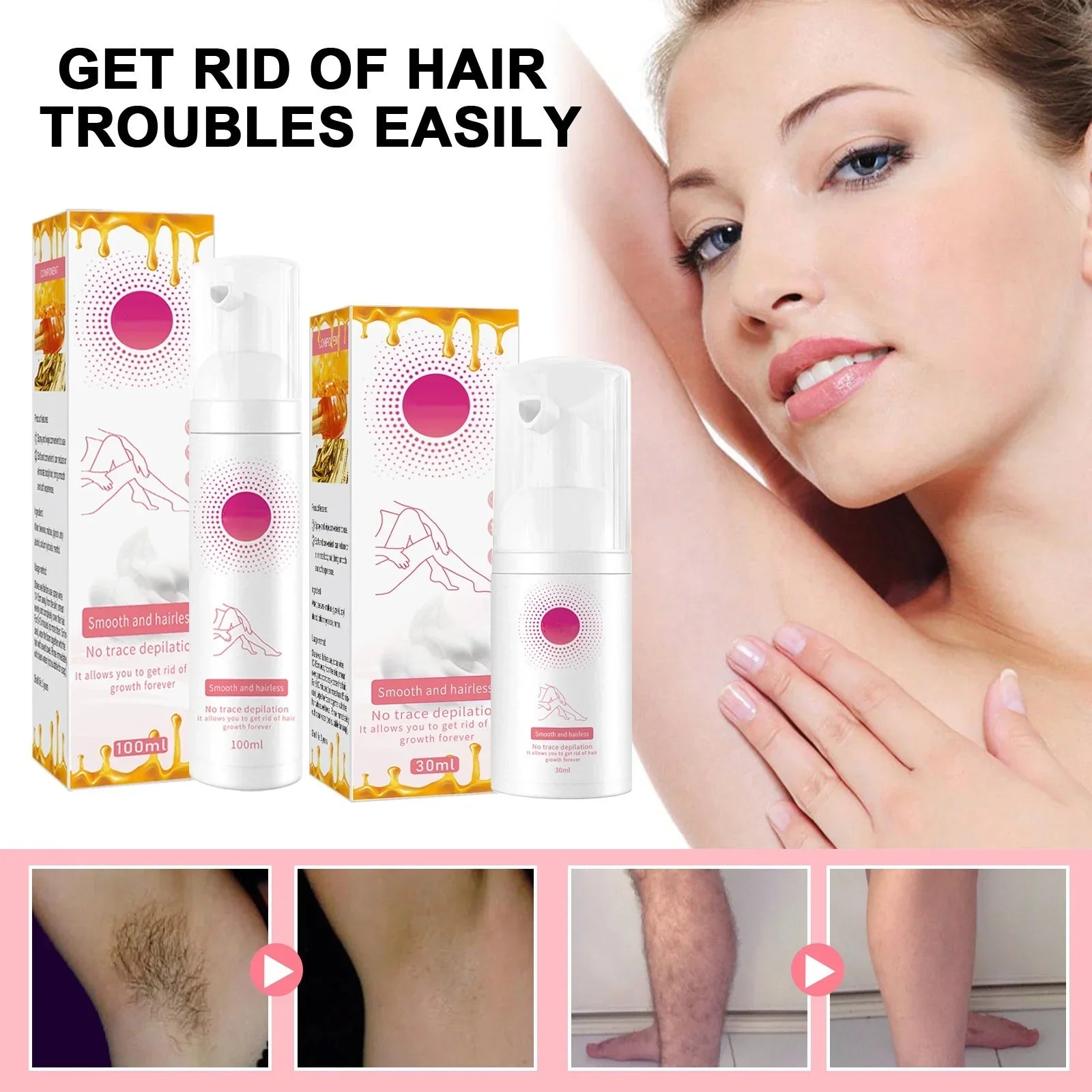 1+1 GRATIS | Honingmousse™ Seidige Haarentfernung für mühelose Schönheit