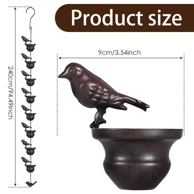 RainCharm – Dekorative Regenkette für Garten &amp; Terrasse