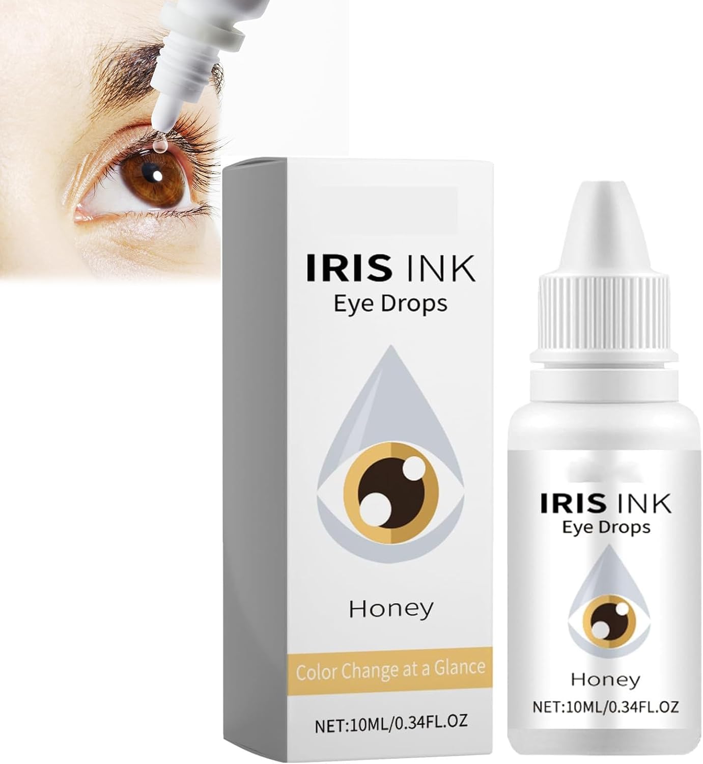 Augenpflege Tropfen | Intensive Feuchtigkeit | Betonung der Augenfarbe | FlexiTote