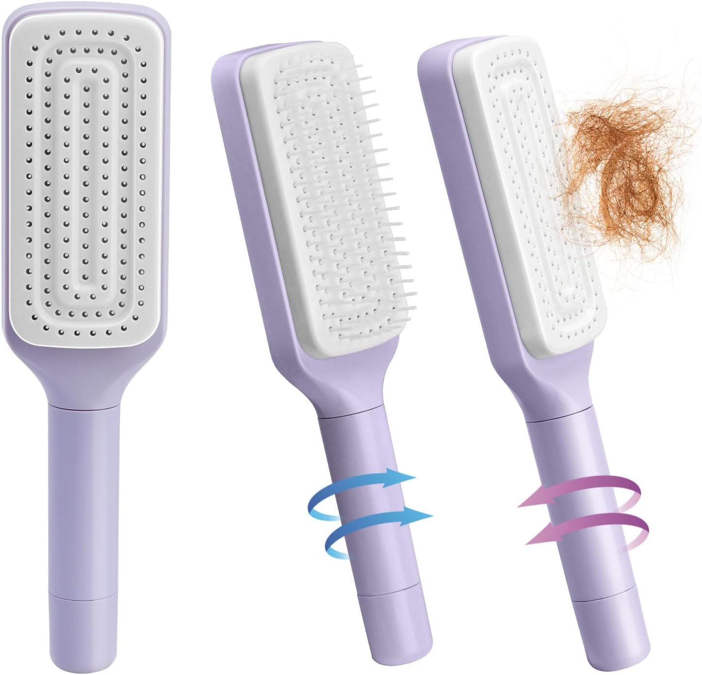 2 Packungen selbstreinigende Haarbürste