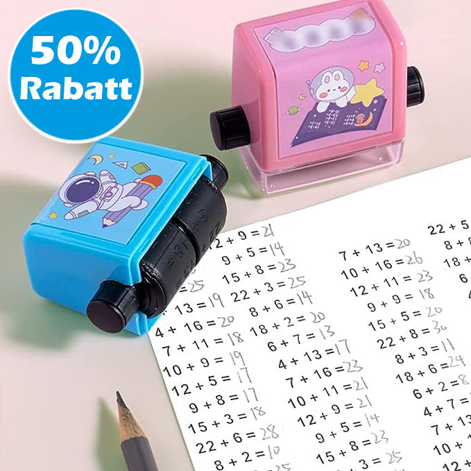 RolStamp™ Mathematischer Stempel - Helfen Sie Ihren Kindern, Mathe mit Spaß zu lernen!