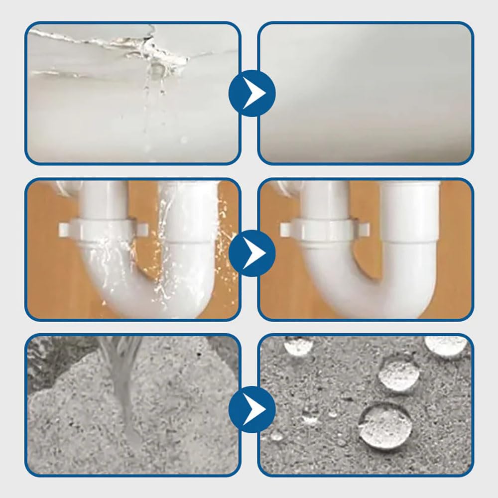 1+1 Gratis | AquaFix™ Wasserdichte Dichtungsflüssigkeit | Transparent & Schnellhärtend | Flexibel & Vielseitig | Flüssigkunststoff