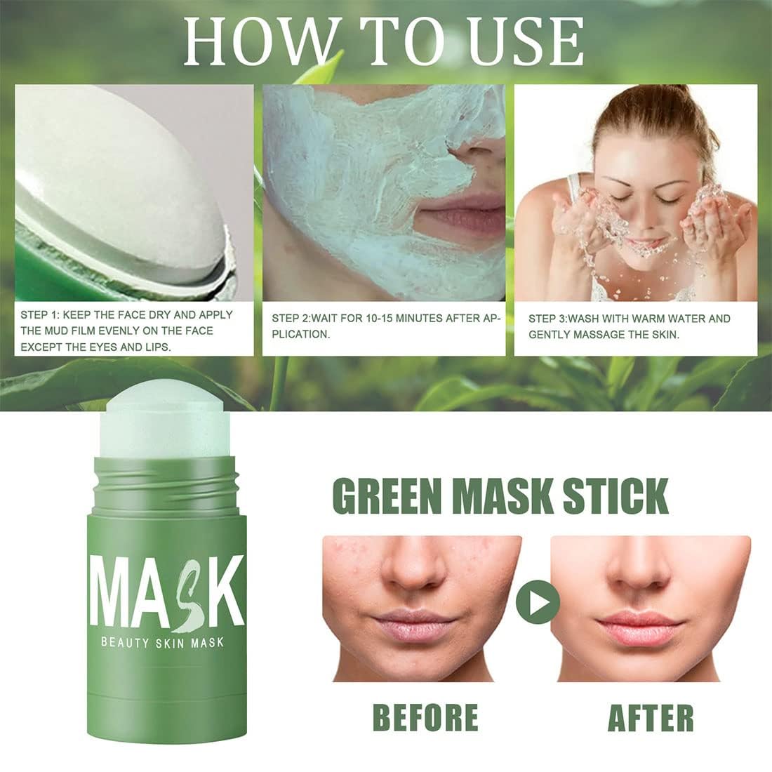 Bio-Grüntee-Schlammmaske