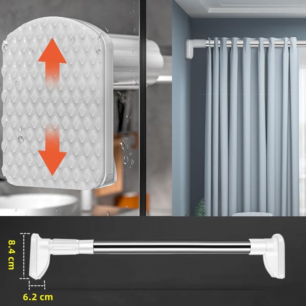 Bohrfrei Verstellbare Stange | Werkzeugfreie Montage | Vielseitig & Stabil | 50% Rabatt