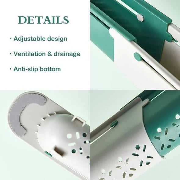 Aktualisiertes Teleskopregal für Waschbecken™ - Die perfekte Lösung für ein sauberes, aufgeräumtes Spülbecken