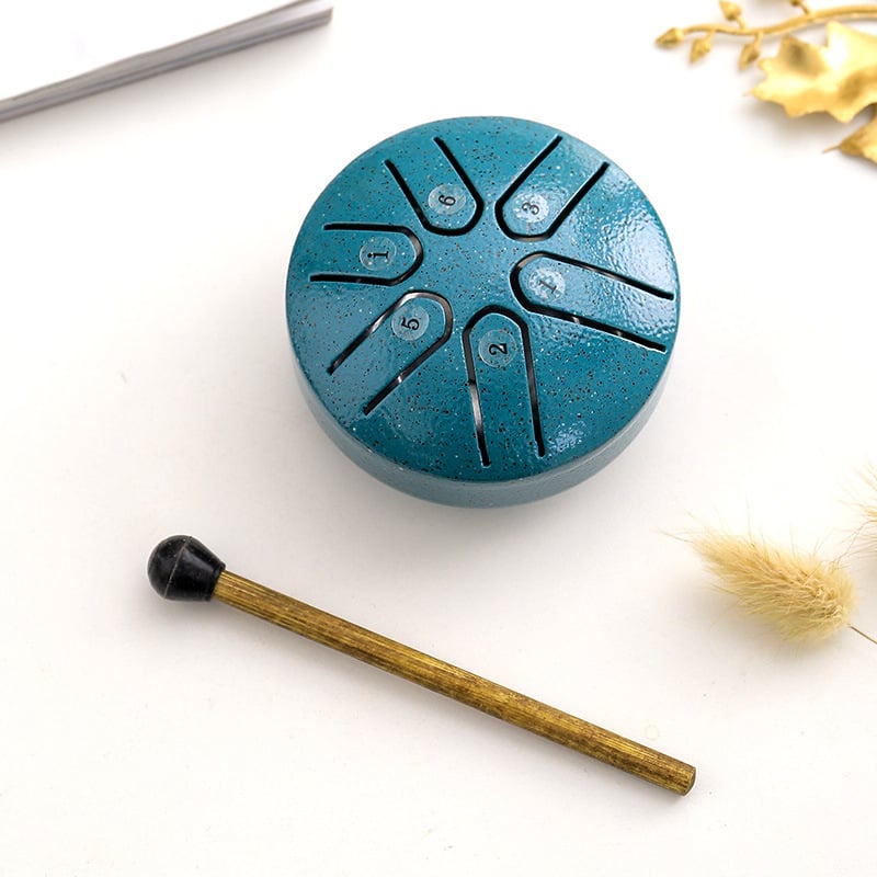 Mini-Trommel aus Kohlenstoffstahl - Ideal für die Musiktherapie
