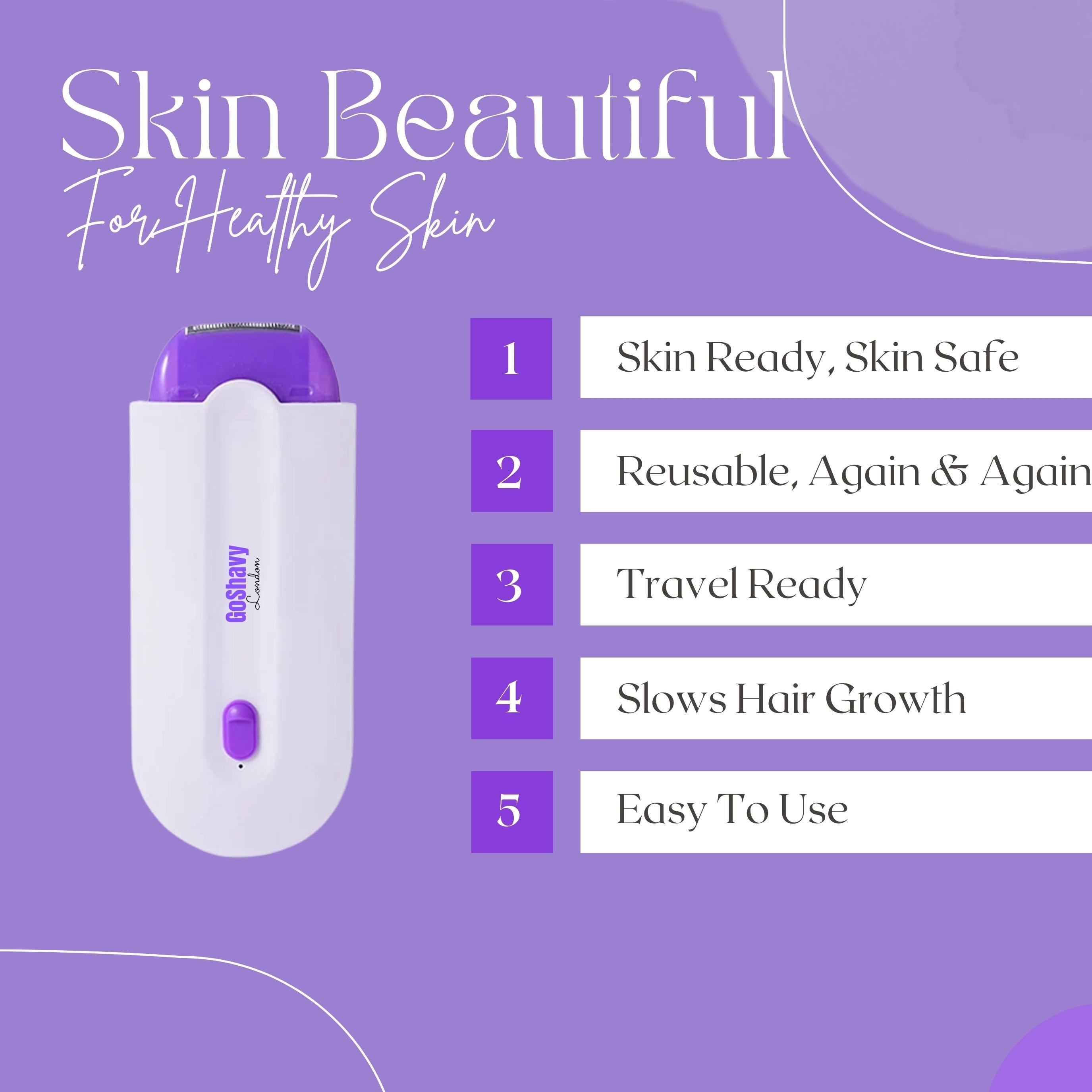 Epilator | Schmerzfreie Haarentfernung | Für Gesicht, Beine & Bikini