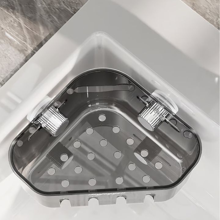 Eck-Spülkorb mit Saugnapf – Platzsparend, stabil & bohrfrei