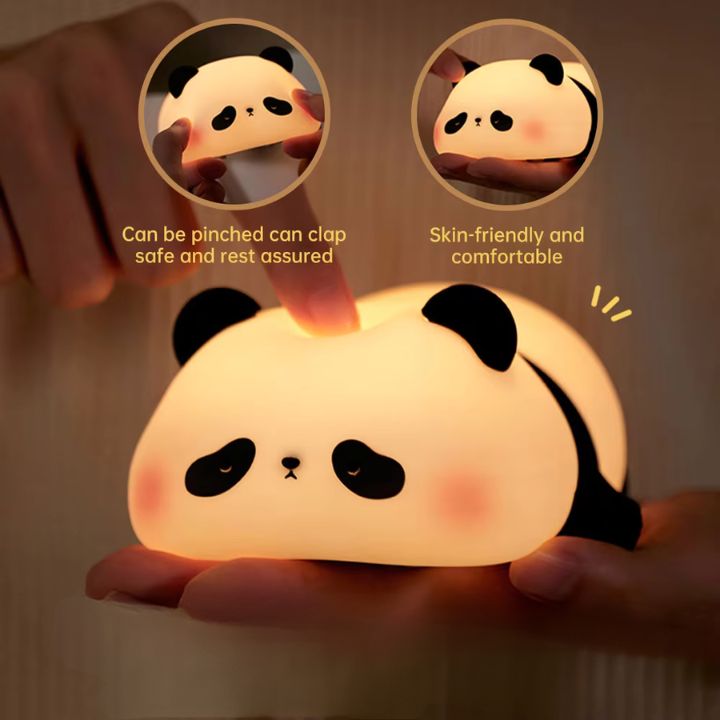 Panda Nachtlicht – Weiches, wiederaufladbares und vielseitiges