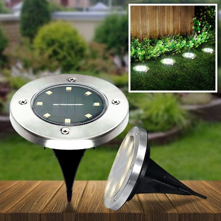 3 Stücke Solar-Bodenleuchten – Elegante Außenbeleuchtung ohne Kabel
