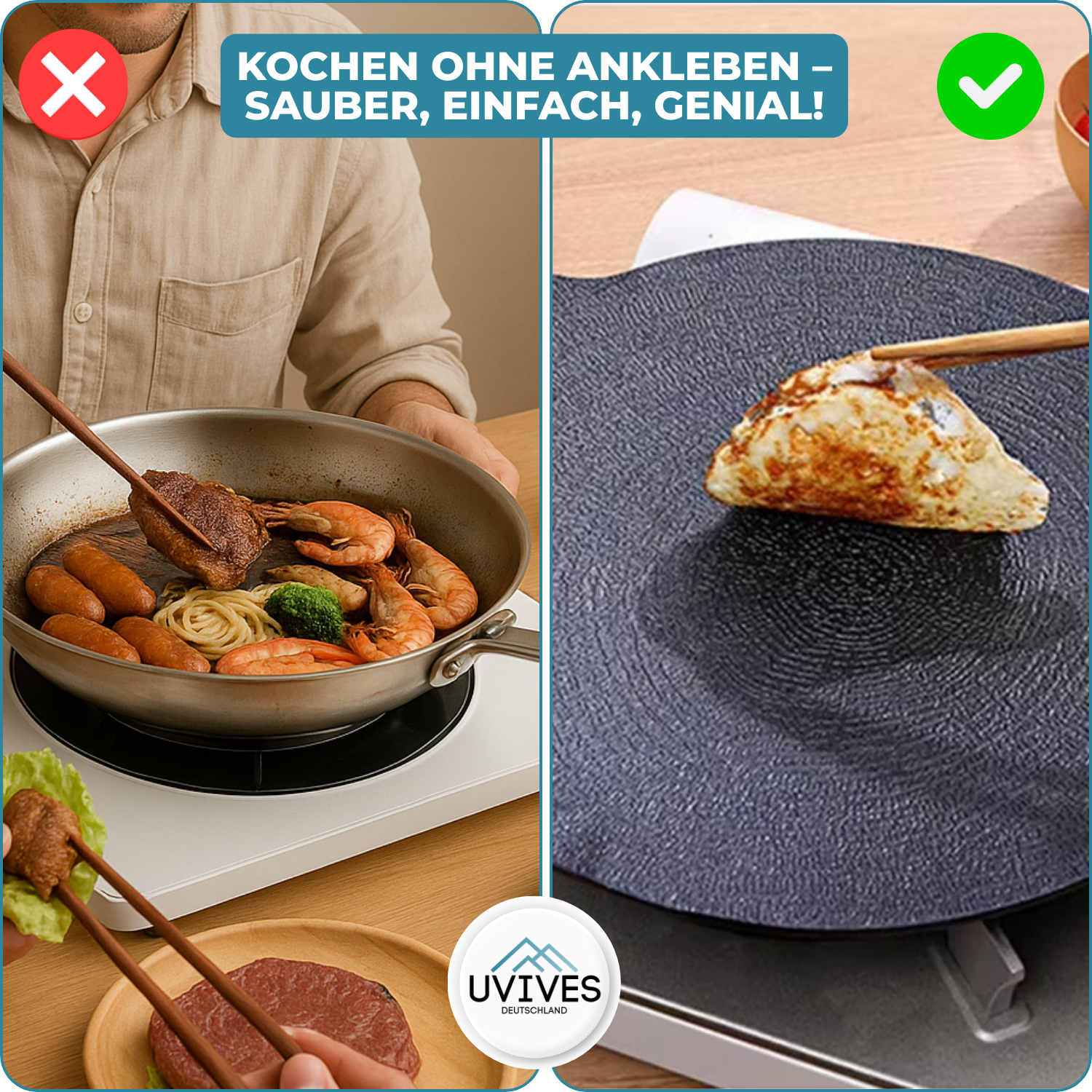 GrillXpert™ - Antihaft-Stein-Grillpfanne [Letzter Tag Rabatt]